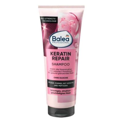 شامبو كيراتين، بالكيراتين والببتيدات للشعر الهش والتالف هيكليًا