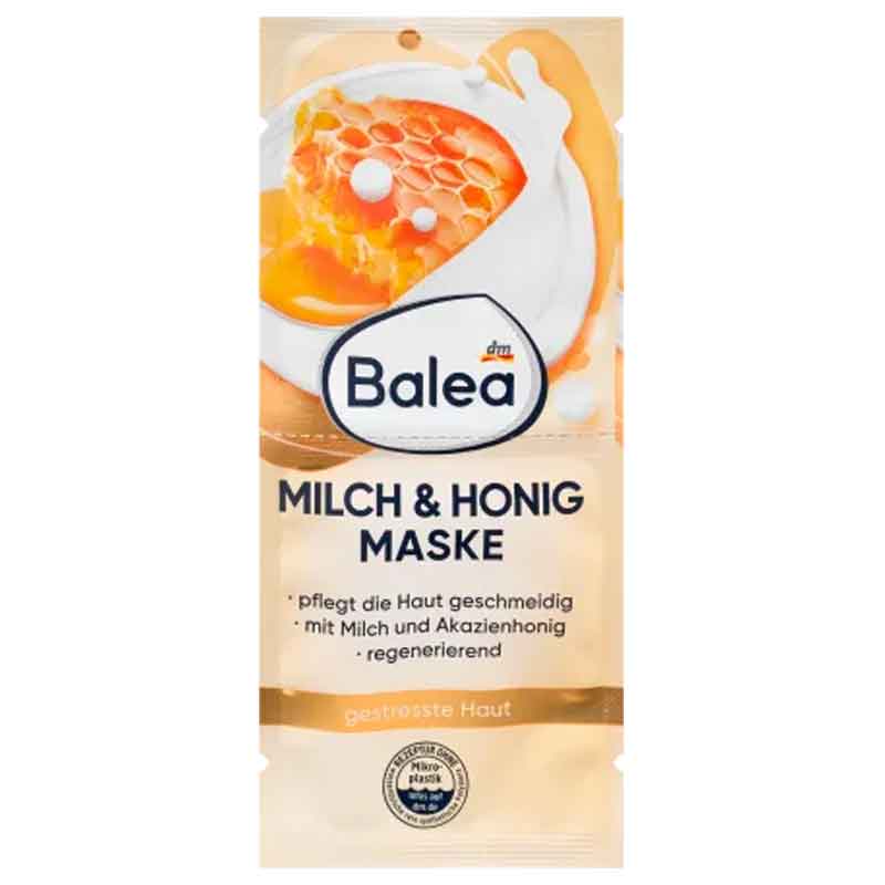 ماسك الوجه بالحليب وعسل السنط وزيت جوز المكاديميا Gesichtsmaske Milch & Honig