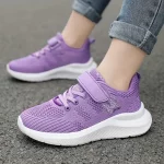 أحذية رياضية للفتيات منسوجة ومسامية