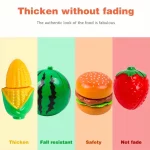 مجموعة ألعاب الطعام المكونة من 66 قطعة، لعبة للأولاد والبنات من سن 3 سنوات فما فوق