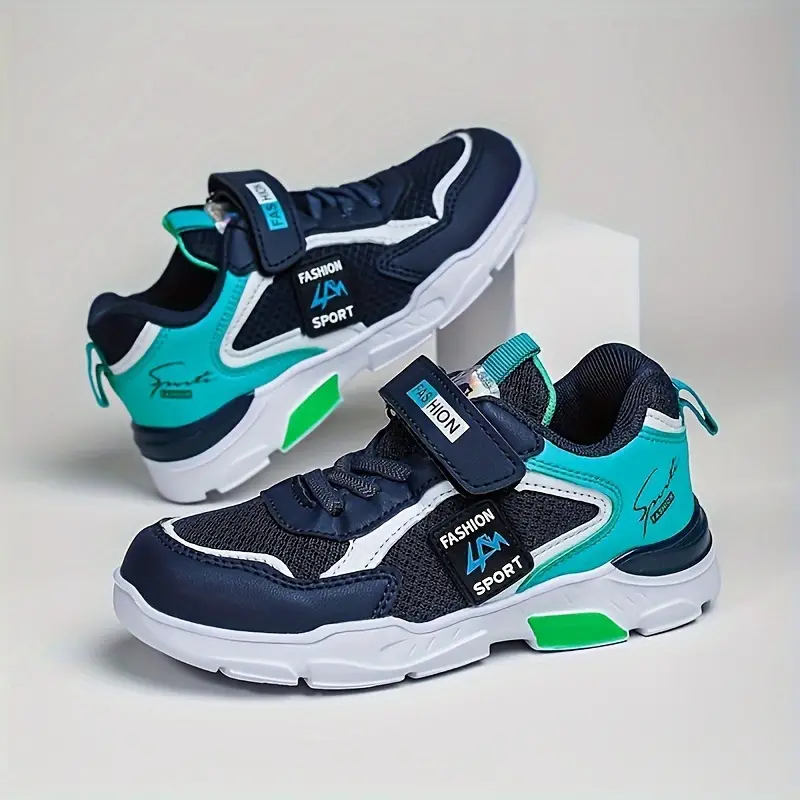 أحذية كاجوال للأولاد عصرية بشبكة مزدوجة قابلة للتنفس