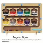 متاهة خشبية مغناطيسية للألوان والأرقام