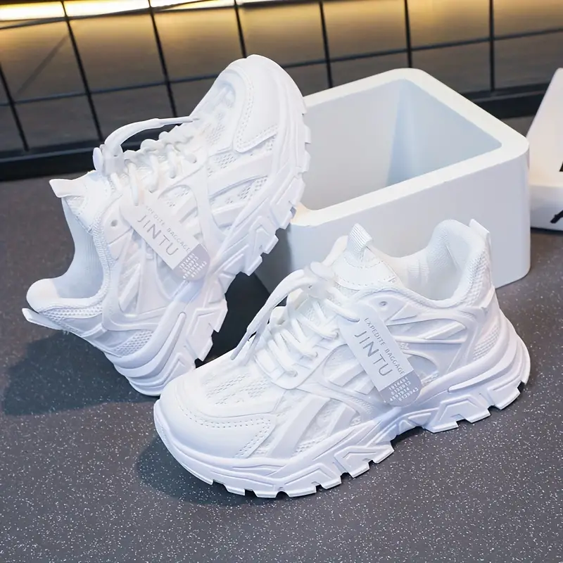 أحذية رياضية كاجوال مريحة بلون موحد للفتيات