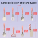 71 قطعة من مجموعة ألعاب الطبخ الوردية لمحاكاة اللعب في المنزل والمطبخ للفتيات