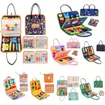 لعبة للأطفال الصغار، لوحة حسية لتطوير الأنشطة التعليمية