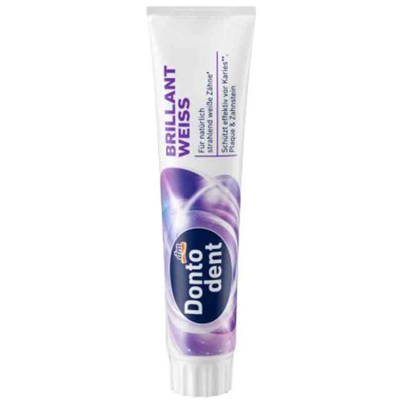 donto-dent81-1 معجون أسنان بريليانت وايت، 125 مل Dontodent