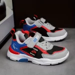 أحذية كاجوال للأولاد عصرية بشبكة مزدوجة قابلة للتنفس