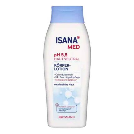لوشن للجسم درجة حموضة 5.5 محايدة للبشرة ISANA
