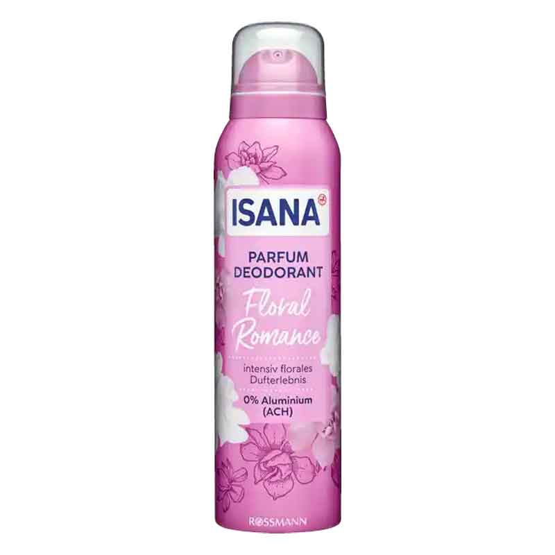isana32-1 عطر بخاخ مزيل العرق فلورال رومانس ISANA