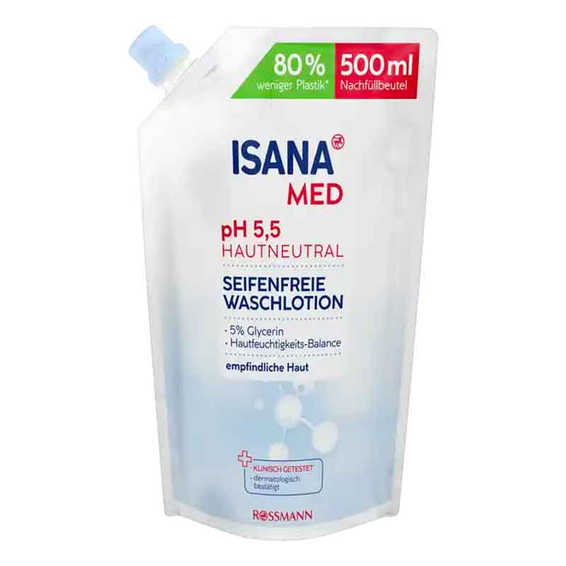 isana35-1 كريم الاستحمام للوجه والجسم ISANA