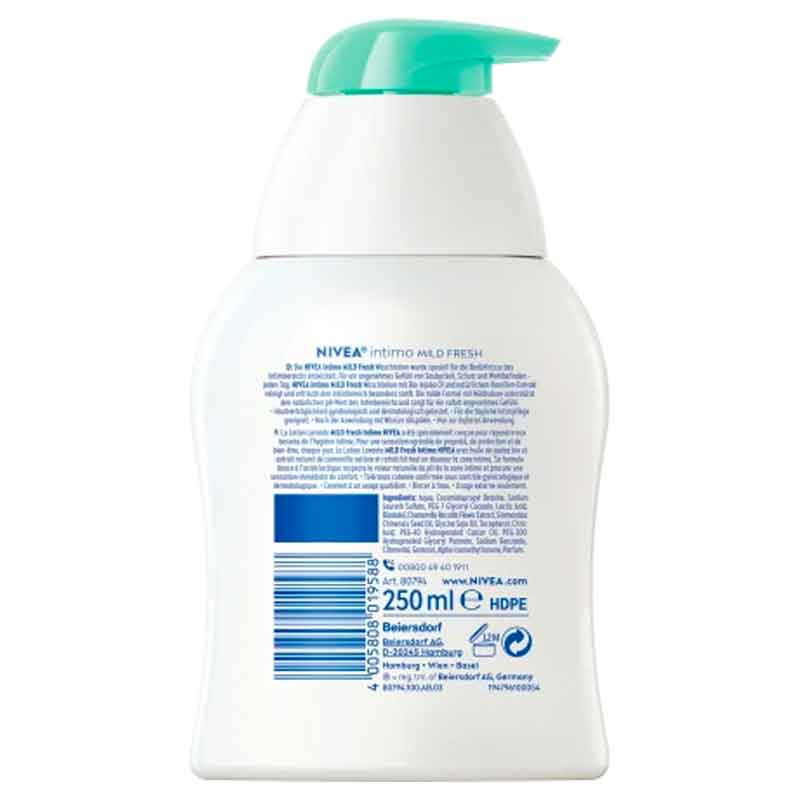 غسول العناية بالمنطقة الحساسة انتيمو ميلد فريش، 250 مل Vaginal (Nivea)