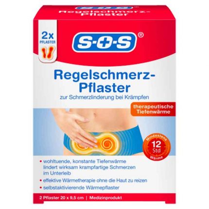 لصقات آلام الدورة الشهرية، 2 قطع Vaginal (Sos) Regelschmerz-Pflaster