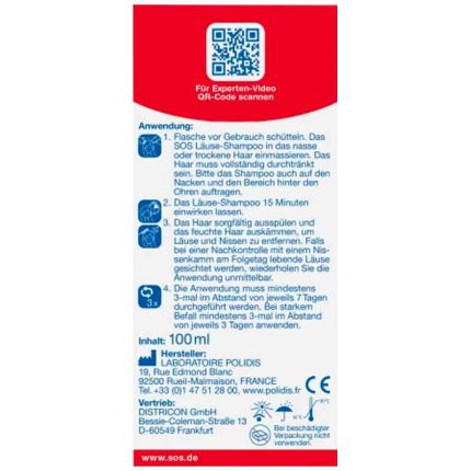 شامبو ضذ القمل، 100 مل Läuse Shampoo SOS