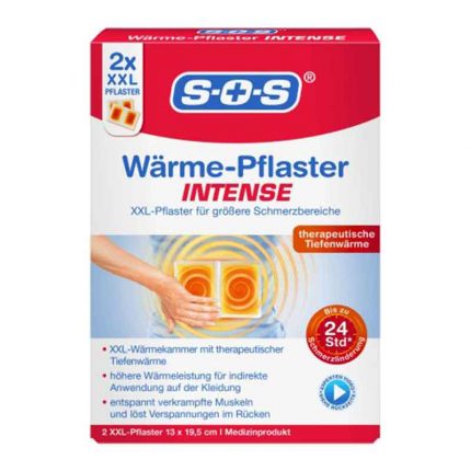 لصقة طبية بحرارة مكثفة، 2 قطعة Wärme-Pflaster Intense
