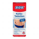 أقراص الفحم SOS ضذ الإسهال، 30 حبة Kohletabletten bei Durchfallerkrankungen
